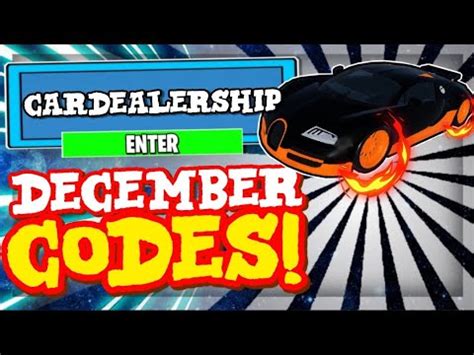 December Car Dealership Tycoon Codes All New Codes Roblox Car Dealership Tycoon Youtube