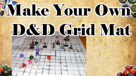 Make Your Own Dandd Grid Mat Youtube