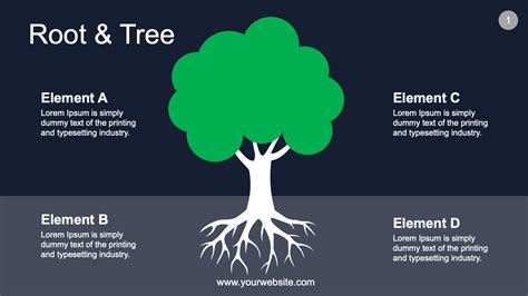 Creative Tree Diagram Powerpoint Template Free Download Just Free Slide