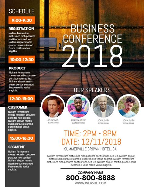 Business Conference Flyer Template Design Flyer Design Templates