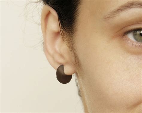 Geometric Hoop Earrings Minimalist Circle Earrings Hipster Style