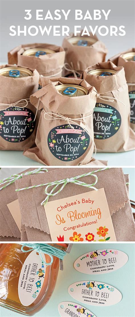 3 Easy Baby Shower Favor Ideas Simple Baby Shower Baby Shower Favors