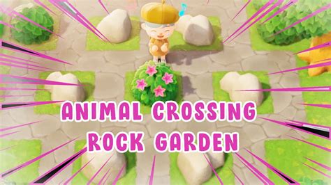 New horizons garden and outdoor area ideas to use as inspiration. How To Make A Rock Garden - Animal Crossing - YouTube