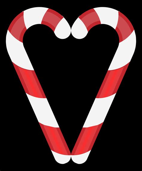 Large png 2400px small png 300px. Clipart - Candy Cane Heart