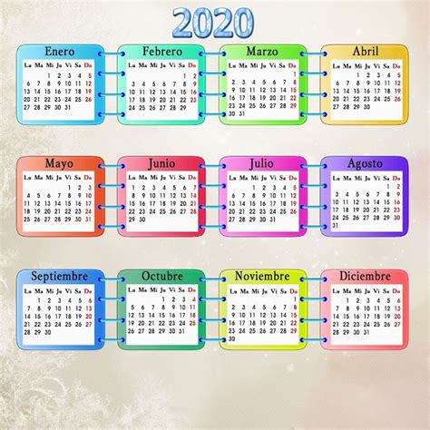 Pin En Calendarios 2020