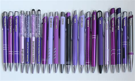 Personalised Pen Purple Violet Black Ink Laser Engraved Etsy