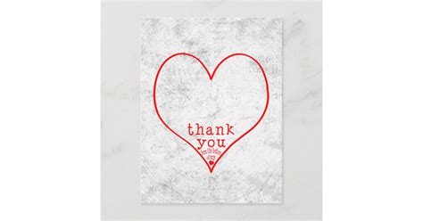 Thank You From The Bottom Of My Heart Postcard Zazzle