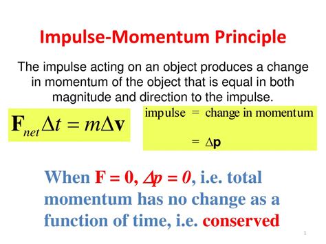 Impulse Momentum Principle Ppt Download
