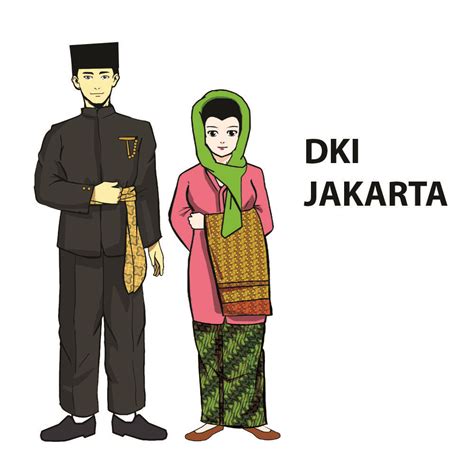 Gambar Pakaian Adat Dki Jakarta Kartun Imagesee Riset