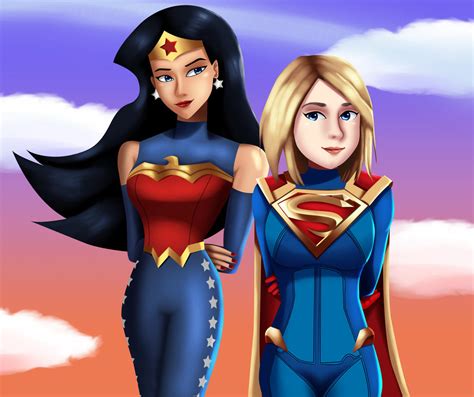 Wonder Woman And Supergirl By Sincity2100 On Deviantart