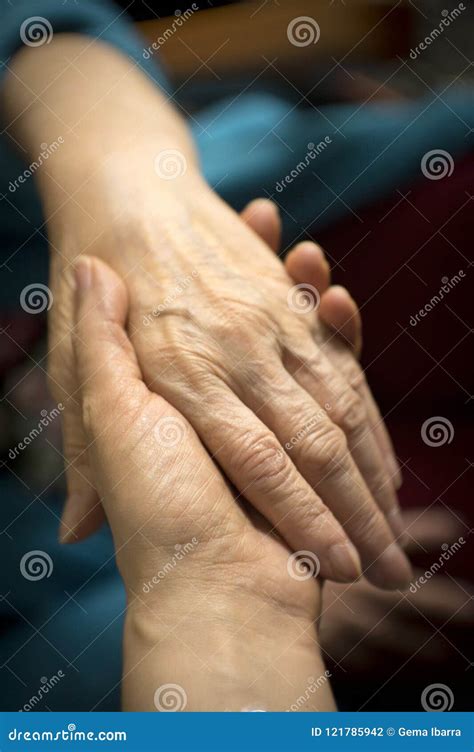 Hands Of Elderly Woman With Alzheimer Stock Photo Image Of Health