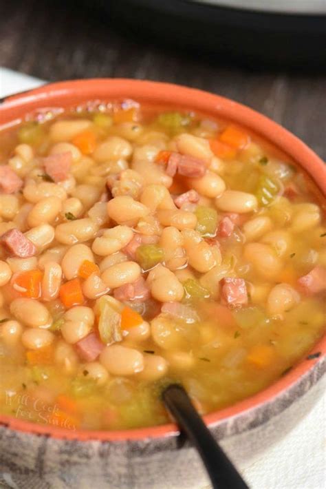 How to make ham and beans in an electric pressure cooker. Easy Ham and Bean Soup made in an Instant Pot. This soup ...