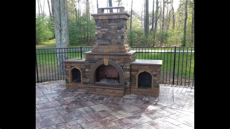 Outdoor Fireplace Construction Time Lapse Youtube