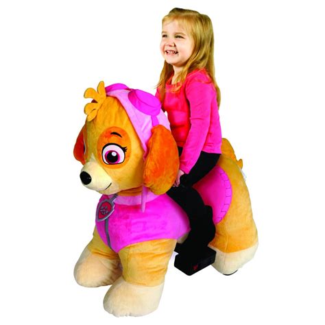 Paw Patrol 6 Volt Plush Skye Ride On With Pup House Included By