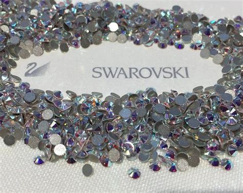 Genuine Swarovski Crystal Rhinestones Flat Back Crystal Ab Sealed