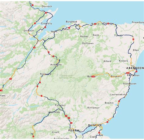 National Cycle Network Routes In North And North East Scotland