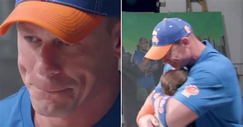 John Cena Is Brought To Tears After His Biggest Fans Surprise Him With