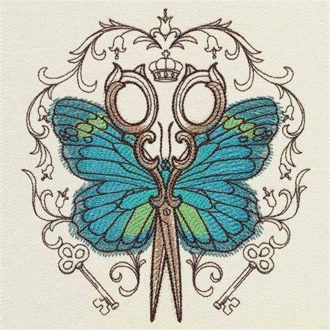 Parisian Butterfly Scissors Design Ut17954 From