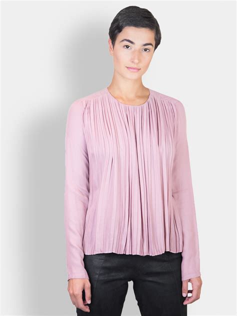 Pomandere - Pleated Blouse Blush - Alhambra | Women's Clothing Boutique ...