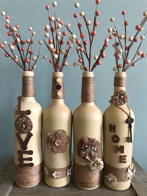 40+ Wonderful Diy Home Decor Design Ideas With Upcycled Bottle Design gambar png