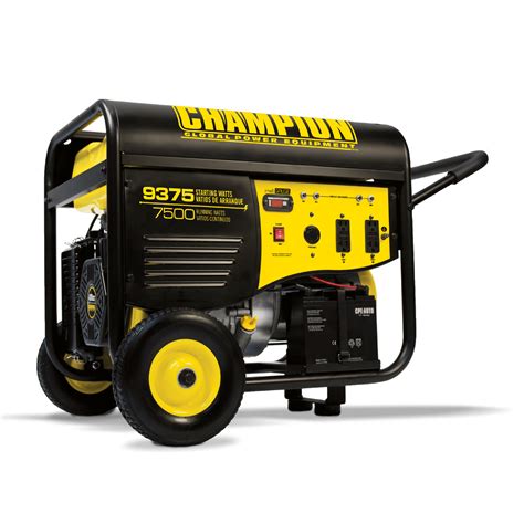 Champion 100219 7500-Watt Portable Generator with Electric Start and 25-ft. Extension Cord ...
