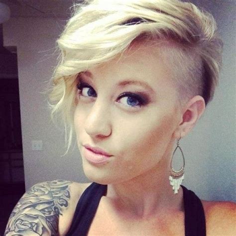 Short Hairstyles One Side Shaved Best Humidity Hairstyles