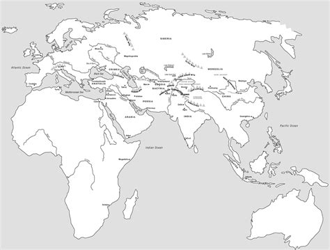 Blank Map Eurasia