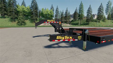 Fs19 Mods Big Tex 22gn And 22ph Flatbed Trailers Mod Yesmods