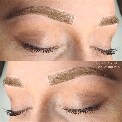 Hair Stroke Feather Touch Microblading Microstroke Tattooed Eyebrows