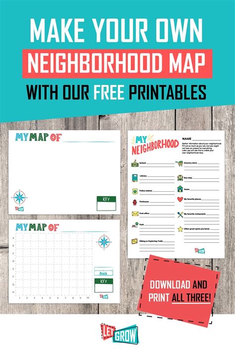 Make Your Own Neighborhood Map With These Free Printables In With Images Free