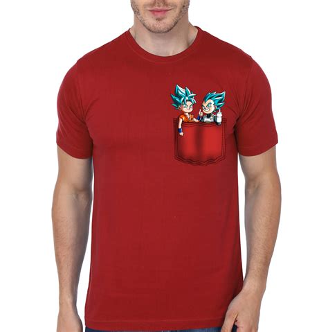 View as grid view list view. Dragon Ball Z Pocket Red T-Shirt - Swag Shirts
