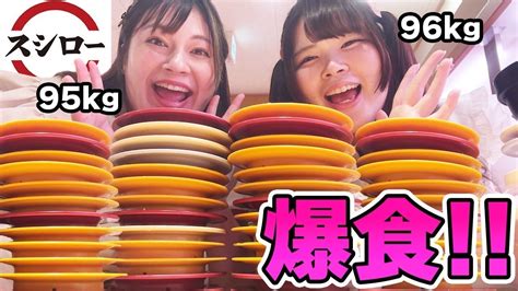 【爆食】おデブ4人がスシローで好きなだけ食べたらお会計はいくらになるの？ Youtube