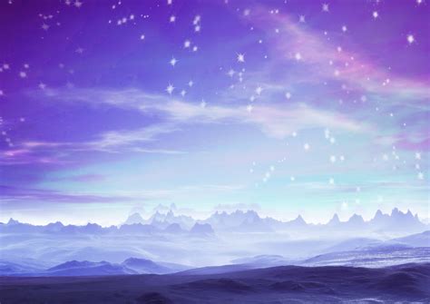 Purple Star Mountain Universe Sky Scifi Aesthetic