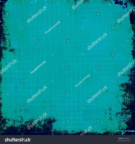 Grunge Teal Background With Edge Overlay Stock Photo 6482521 Shutterstock