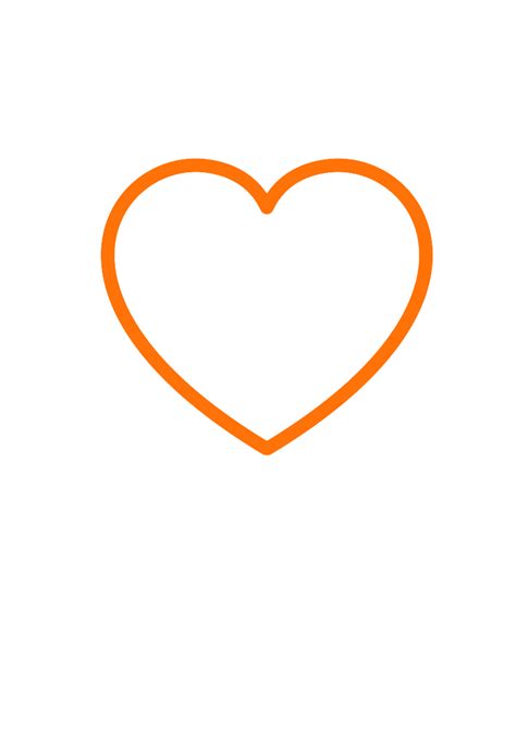 Orange Heart Clip Art At Vector Clip Art Online Royalty