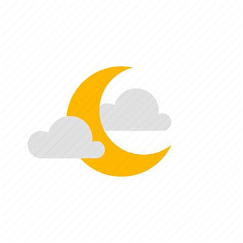 Clear Night Cloudy Night Weather Icon