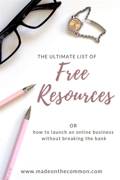 Why Free Resources Are Key To Your New Business Made On The Common