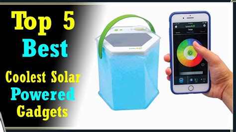 Top 5 Best Coolest Solar Powered Gadgets 2021 Youtube