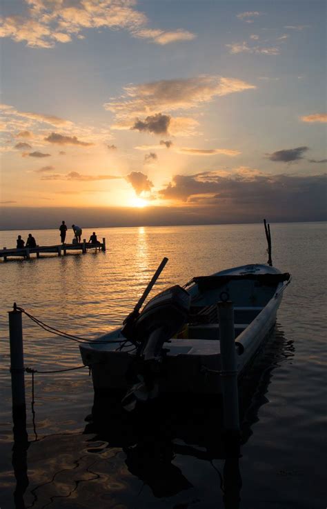 Dramatic Sunset Caye Caulker Belize