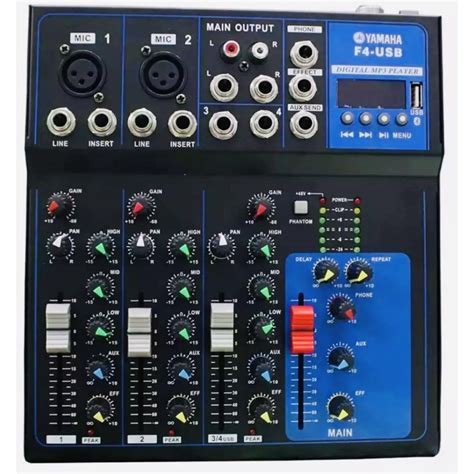 Yamaha F4 Usb 4 Channel Mixer Wbluetooth Sound Mixer Shopee Philippines
