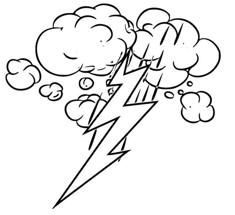 Print Cloud And Lightning Coloring Page Download Print Or Color