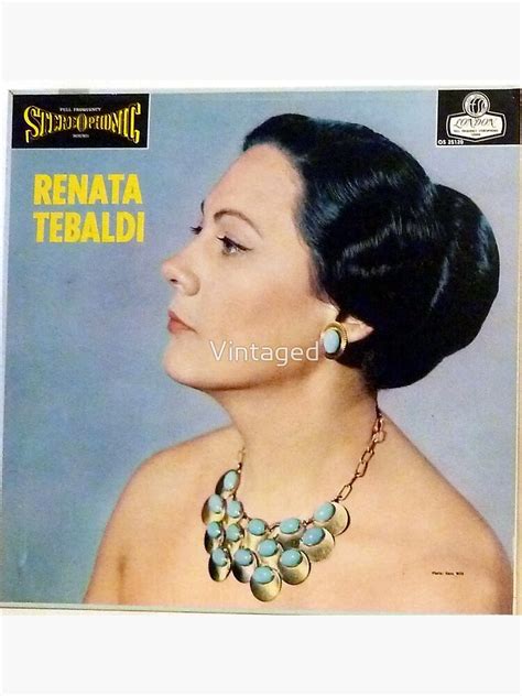 Stereophonic Renata Tebaldi Tebaldi Opera Soprano London Italy