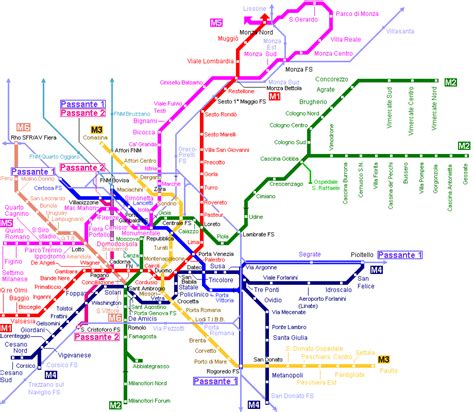 Mappa Metropolitana Lilla Milano
