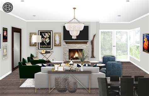 Contemporary Glam Living Room By Havenly Glam Living Room Glam Room