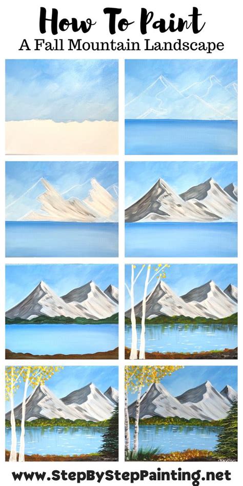 How To Paint A Mountain Landscape With Step By Step Instructions