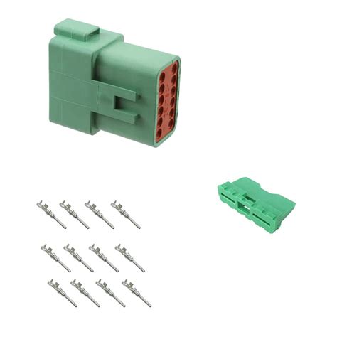 Kit Connecteur DT Series Femelle 12 Voies Vert