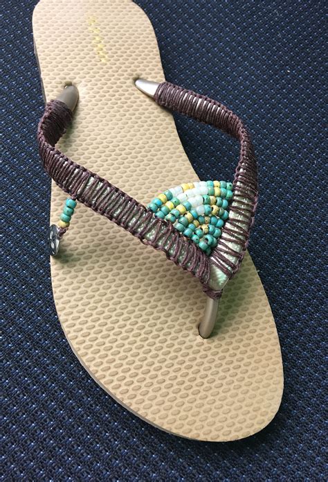 found beaded flip flops on etsy and fell in love i made this one and i m very pleased with the