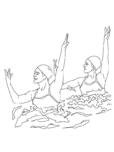 Swimming book clipart black and white. Swimming coloring pages. Download and print Swimming ...