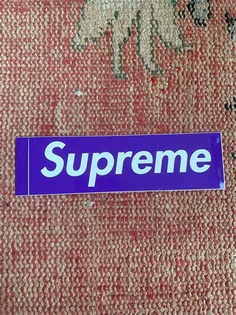 Supreme Supreme Box Logo Stickers Purple Grailed