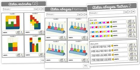 Fiches Pour Abaques Nathan Série 2 Maths Formes Tailles